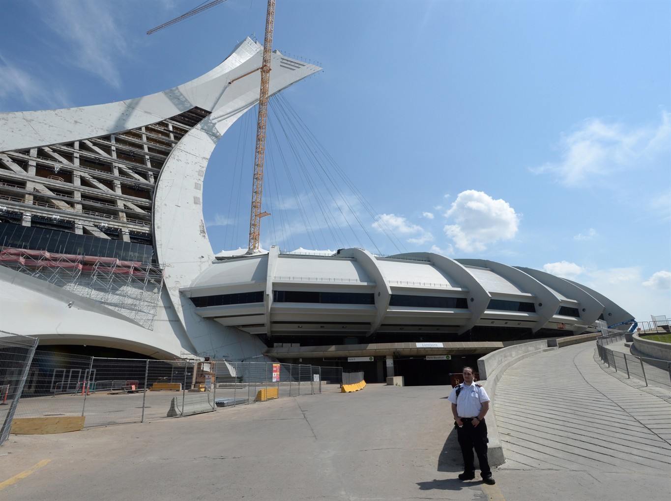Olympic Stadium housing influx of asylum seekers